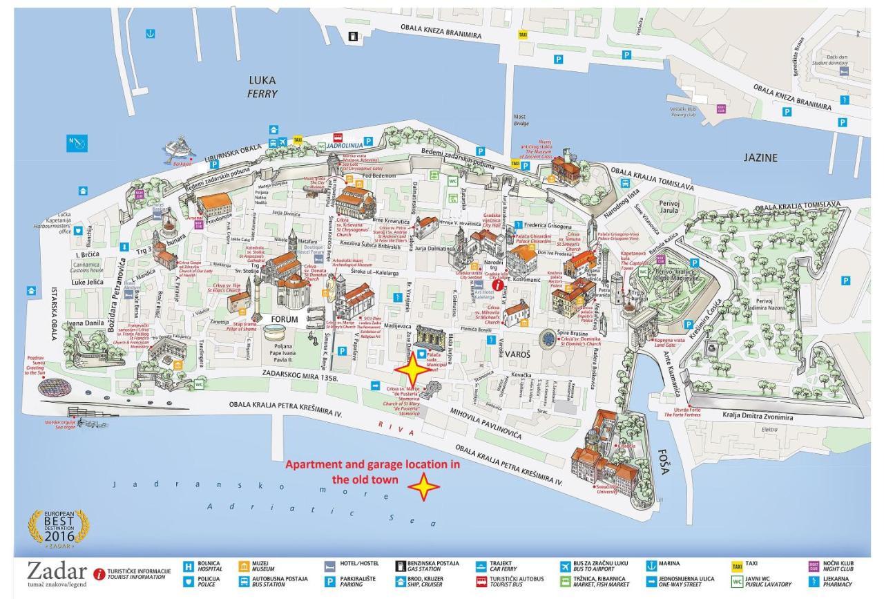 Sea Organ Apartment 1 & Garage For Free - Oldtown Ζαντάρ Εξωτερικό φωτογραφία